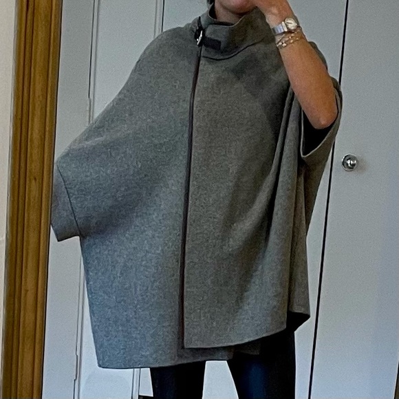 MOSSIMO DUTTI WOOL CAPE SIZE S - Picture 3 of 9